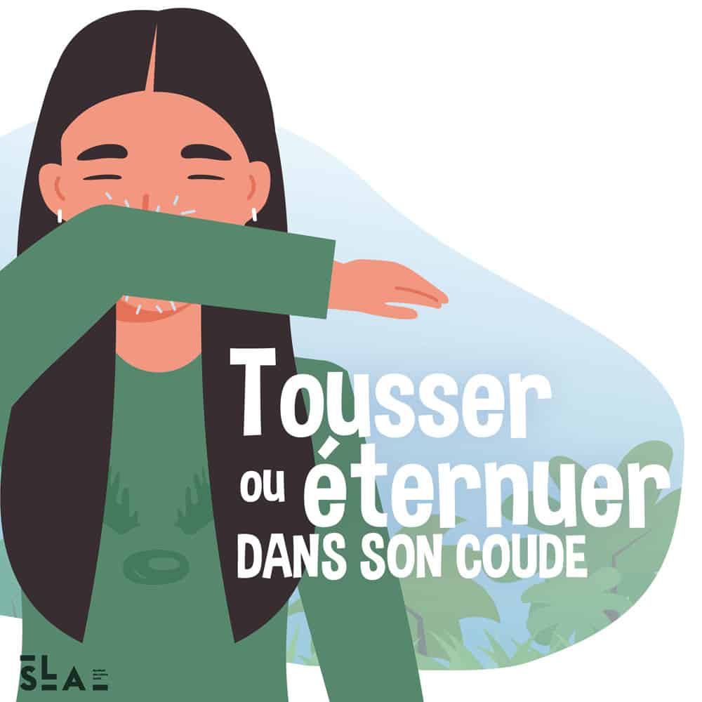 Tousser oue eternuer dans son coude